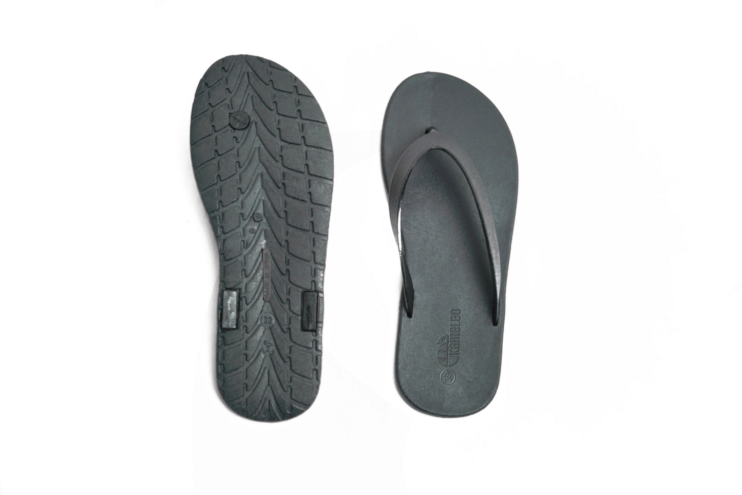 Flippy Black Sole Black Strap
