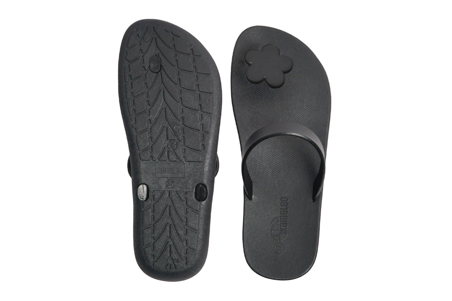 Poppi Flora Black Sole Black Strap