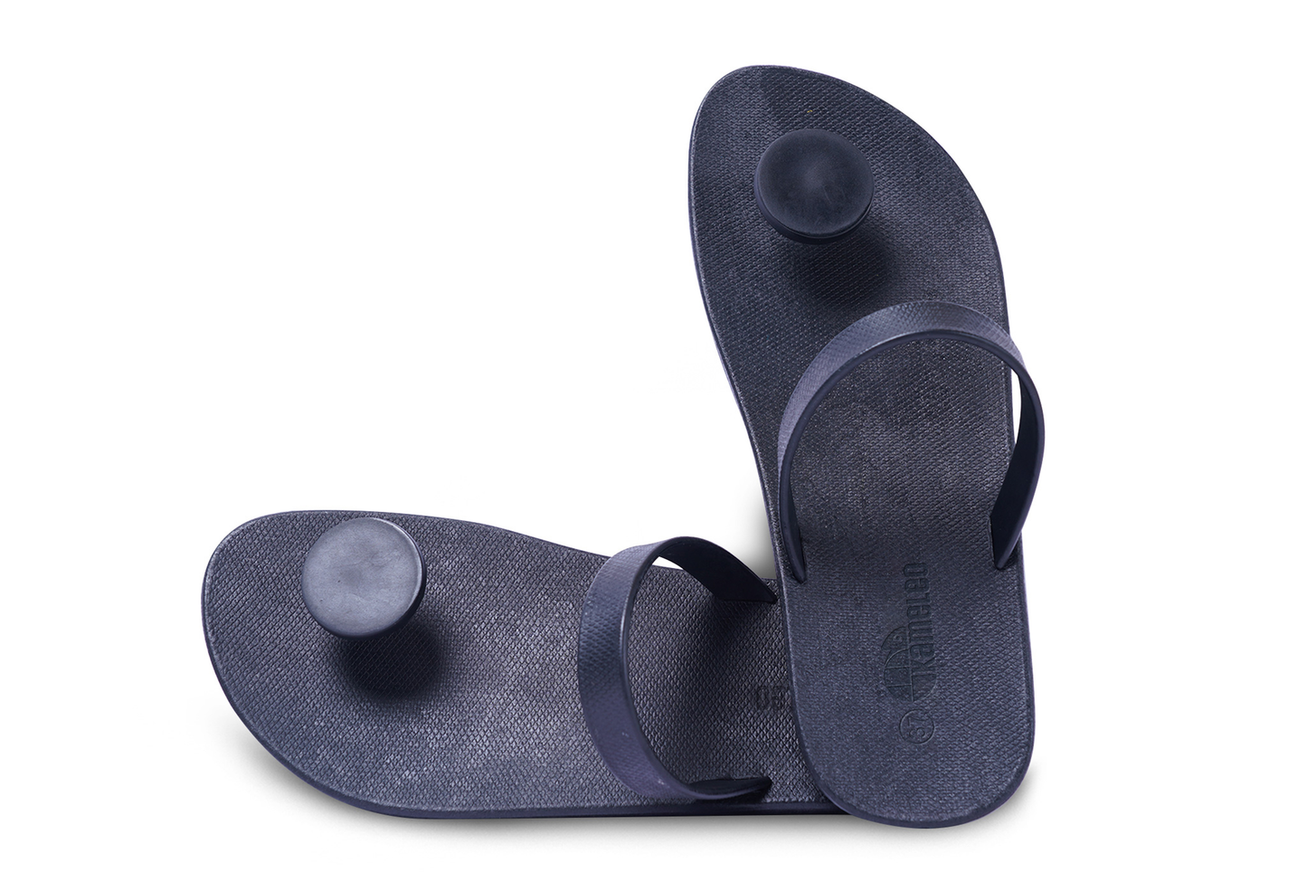 Poppi Dot Black Sole Black Strap