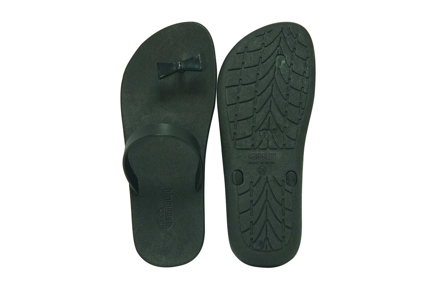 Poppi Bow Black Sole Black Strap