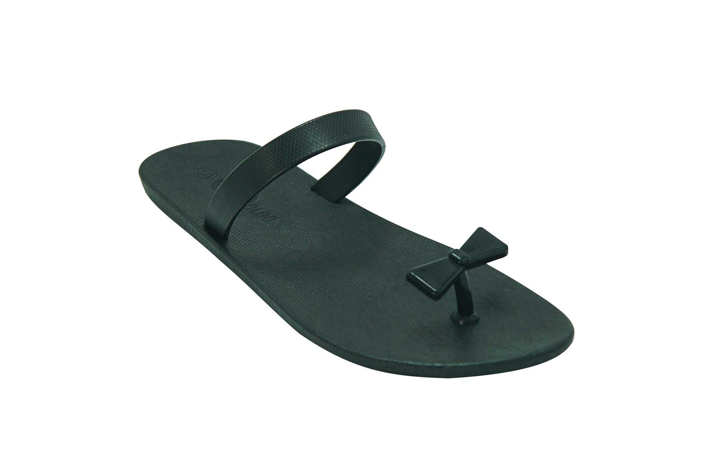 Poppi Bow Black Sole Black Strap