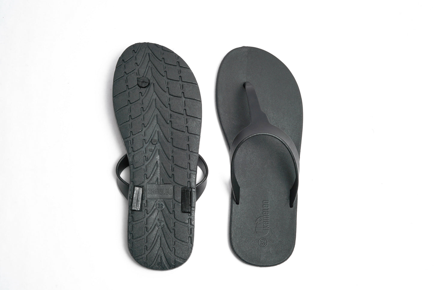 Thongs Black Sole Black Strap