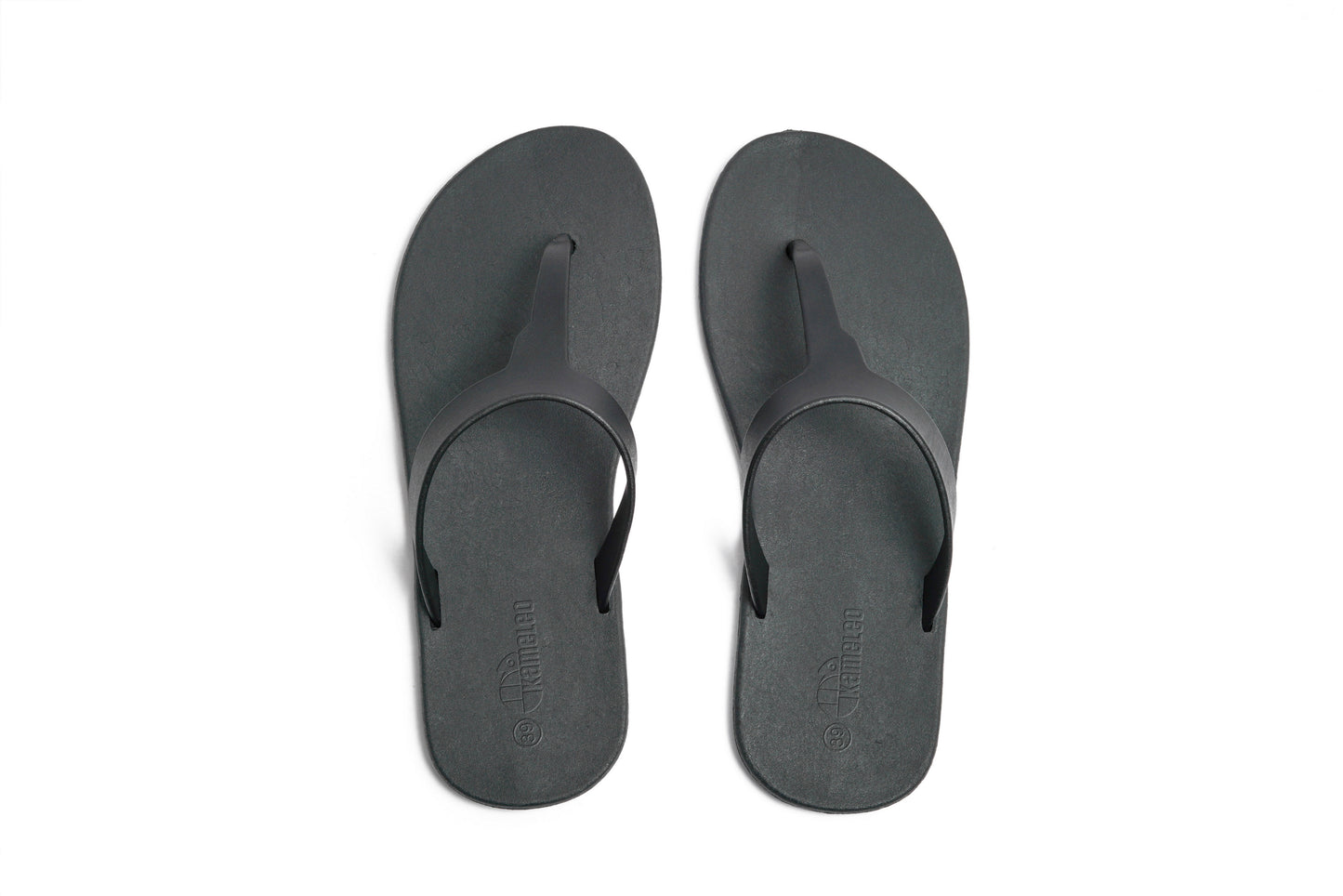 Thongs Black Sole Black Strap
