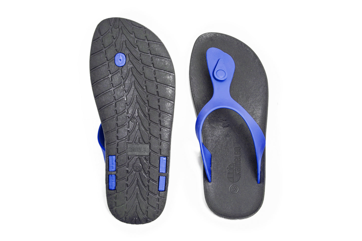 Candy Black Sole Blue Strap
