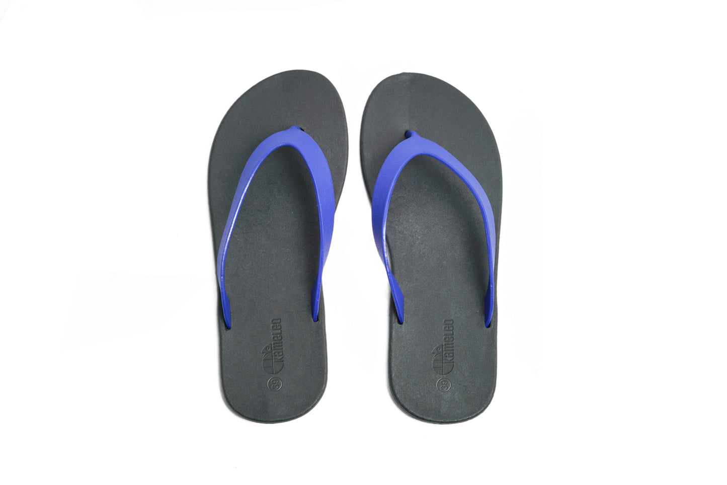 Flippy Black Sole Blue Strap
