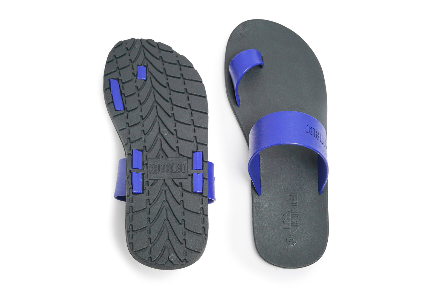 Pop Thumb Black Sole Blue Strap