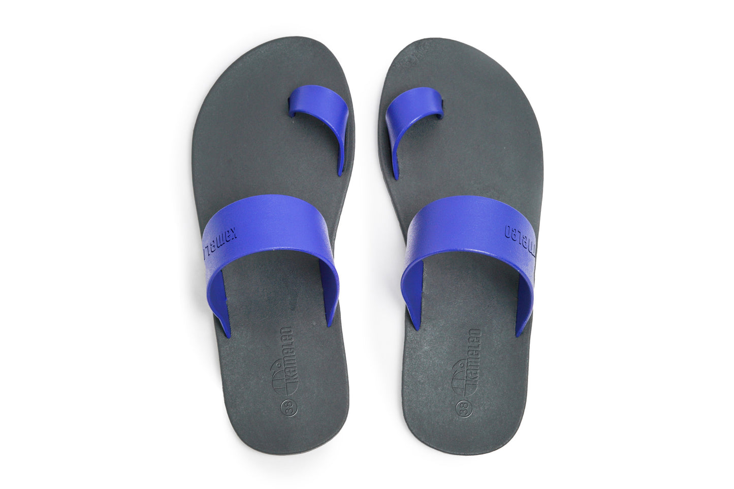 Pop Thumb Black Sole Blue Strap