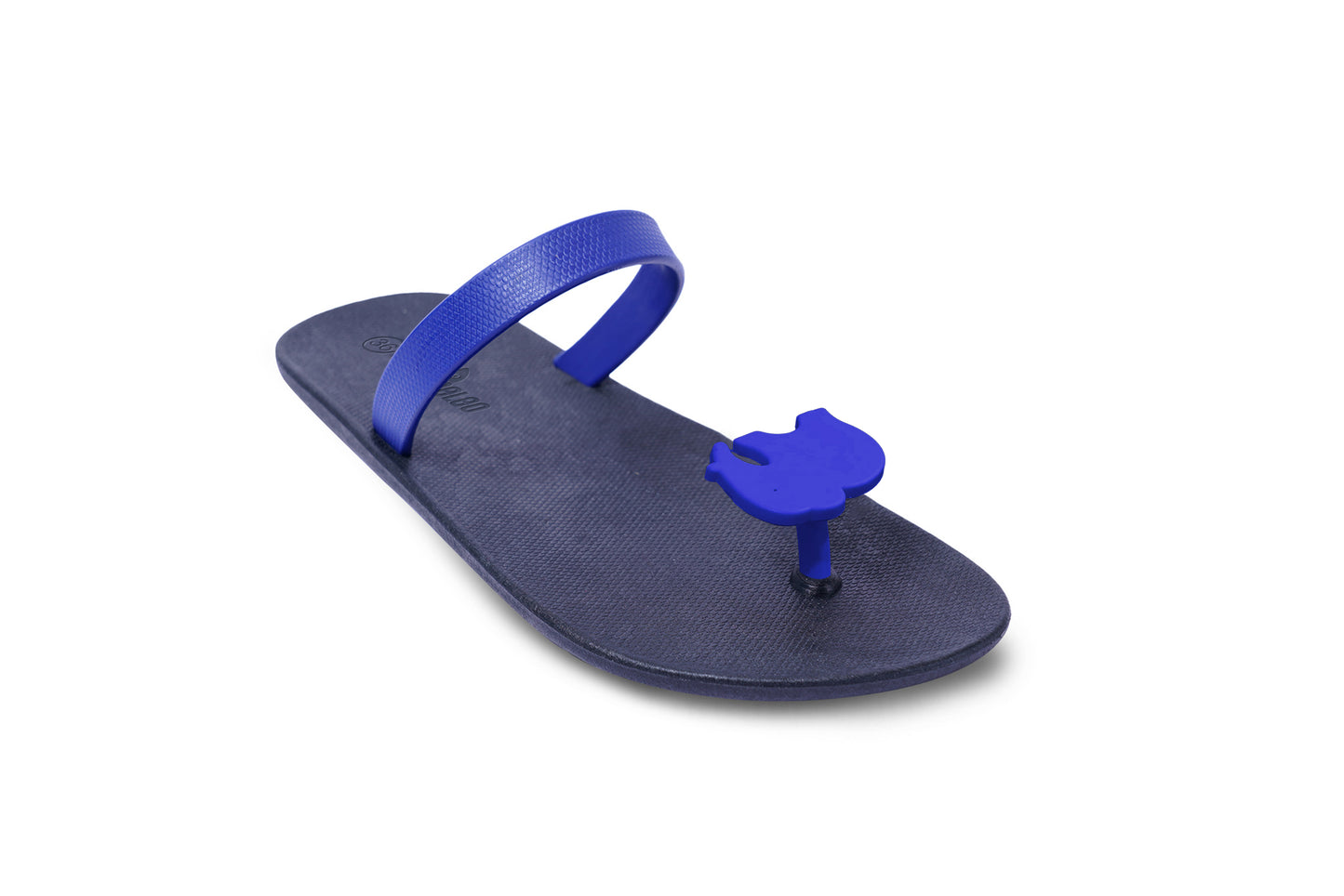 Poppi Ellie Black Sole Blue Strap