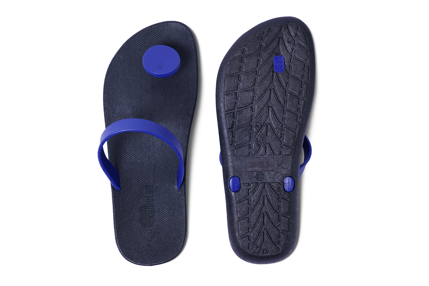 Poppi Dot Black Sole Blue Strap