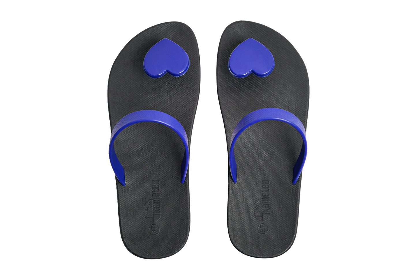 Poppi Heart Black Sole Blue Strap