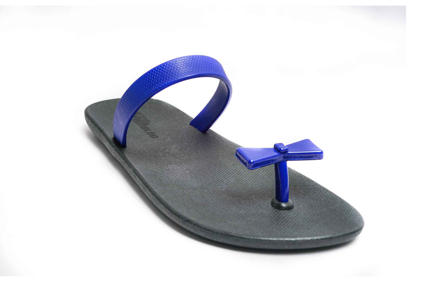 Poppi Bow Black Sole Blue Strap