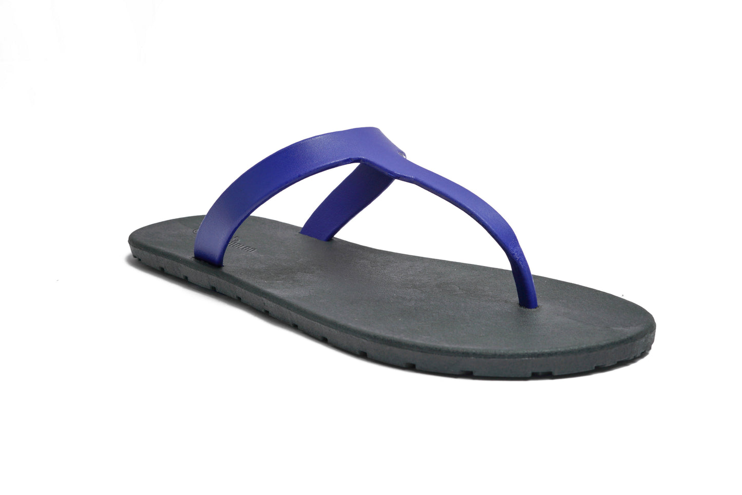 Thongs Black Sole Blue Strap