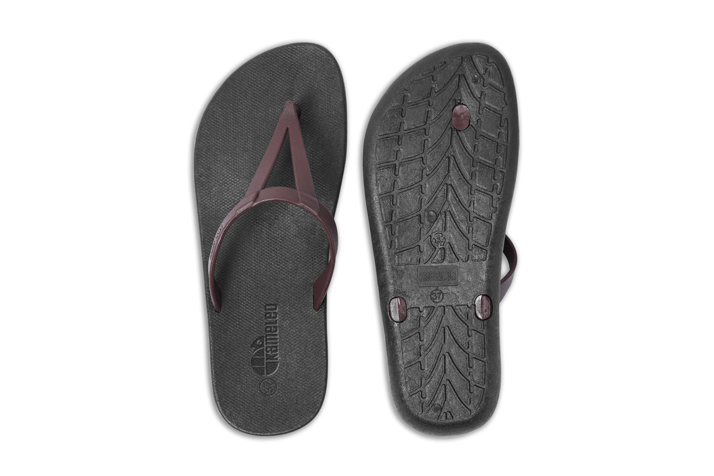 Eiffel Black Sole Brown Strap