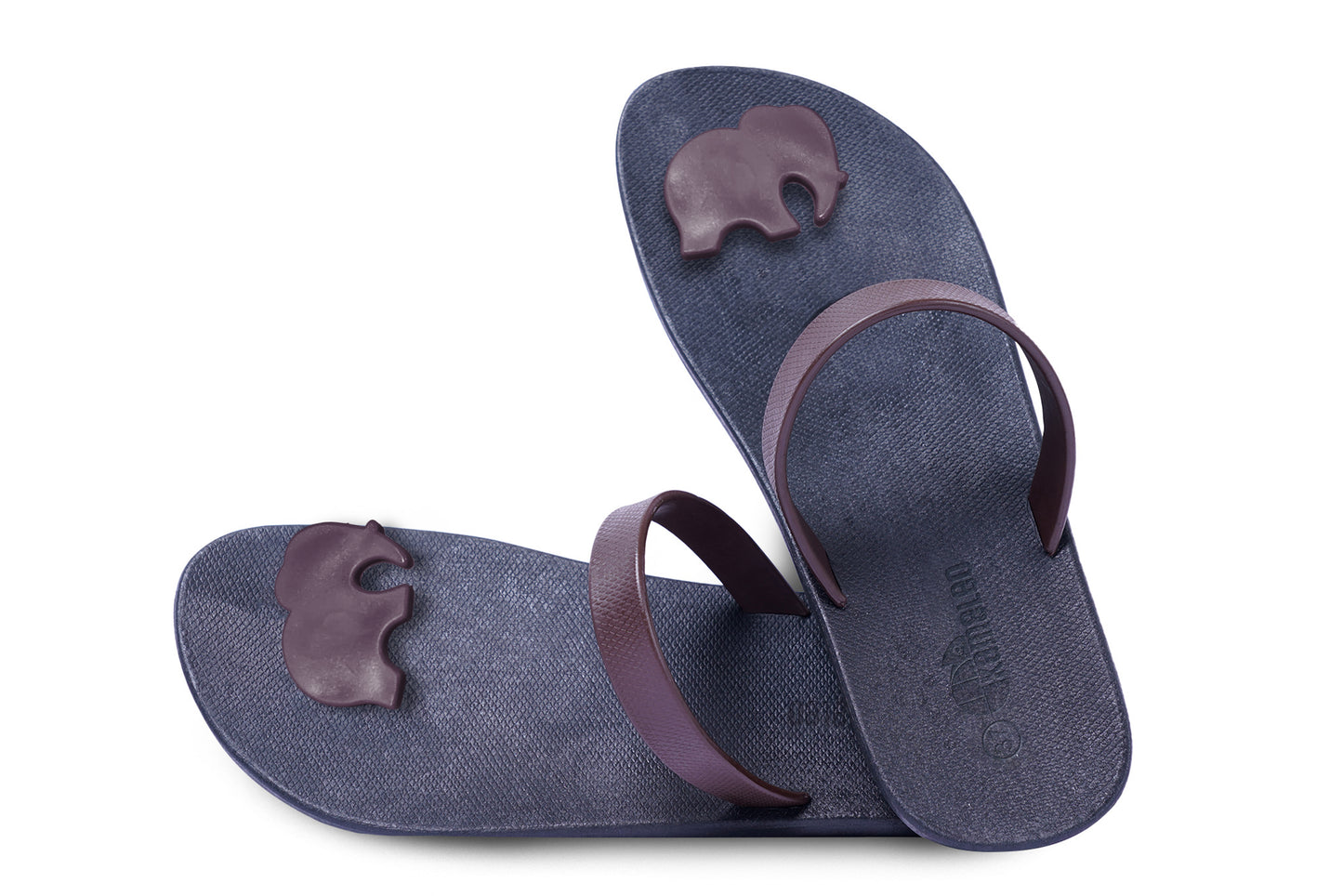 Poppi Ellie Black Sole Brown Strap