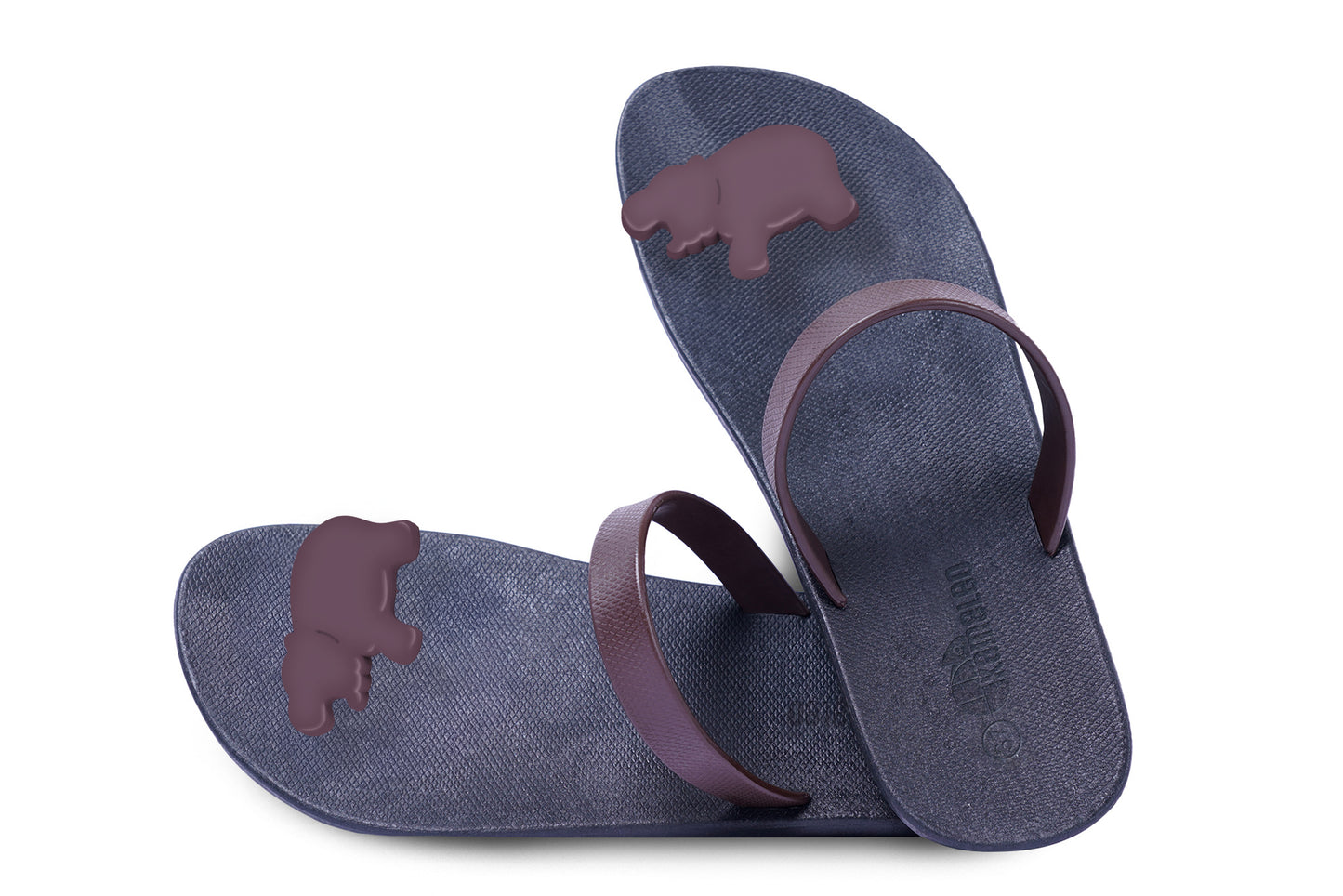 Poppi Hippo Black Sole Brown Strap