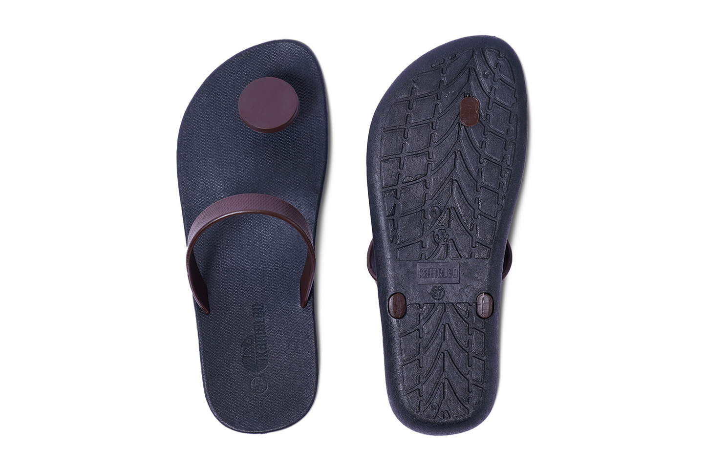 Poppi Dot Black Sole Brown Strap