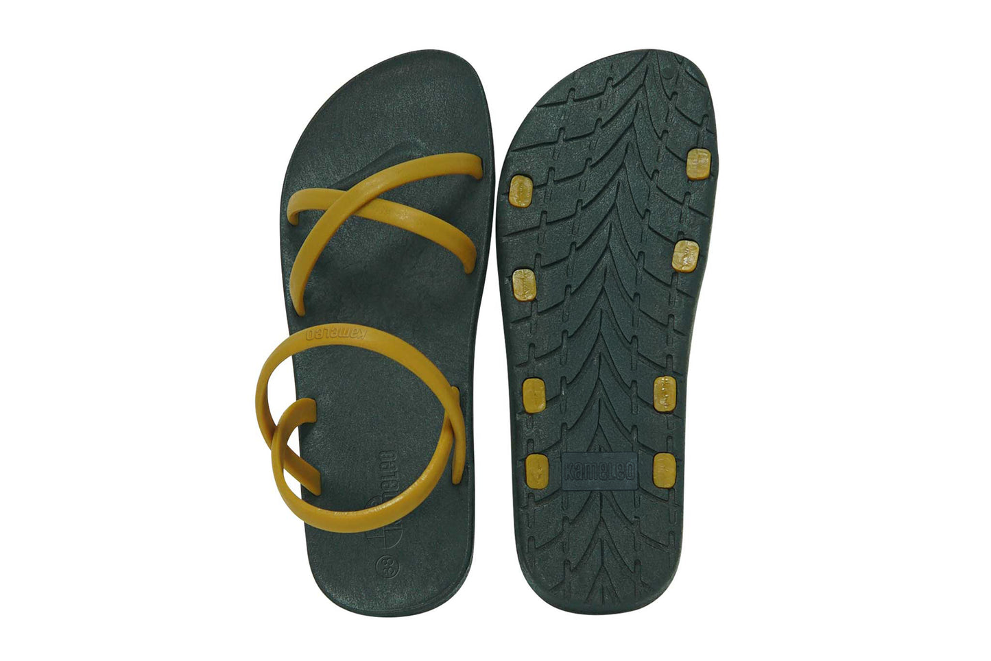 Cross Slim Black Sole Caramel Strap