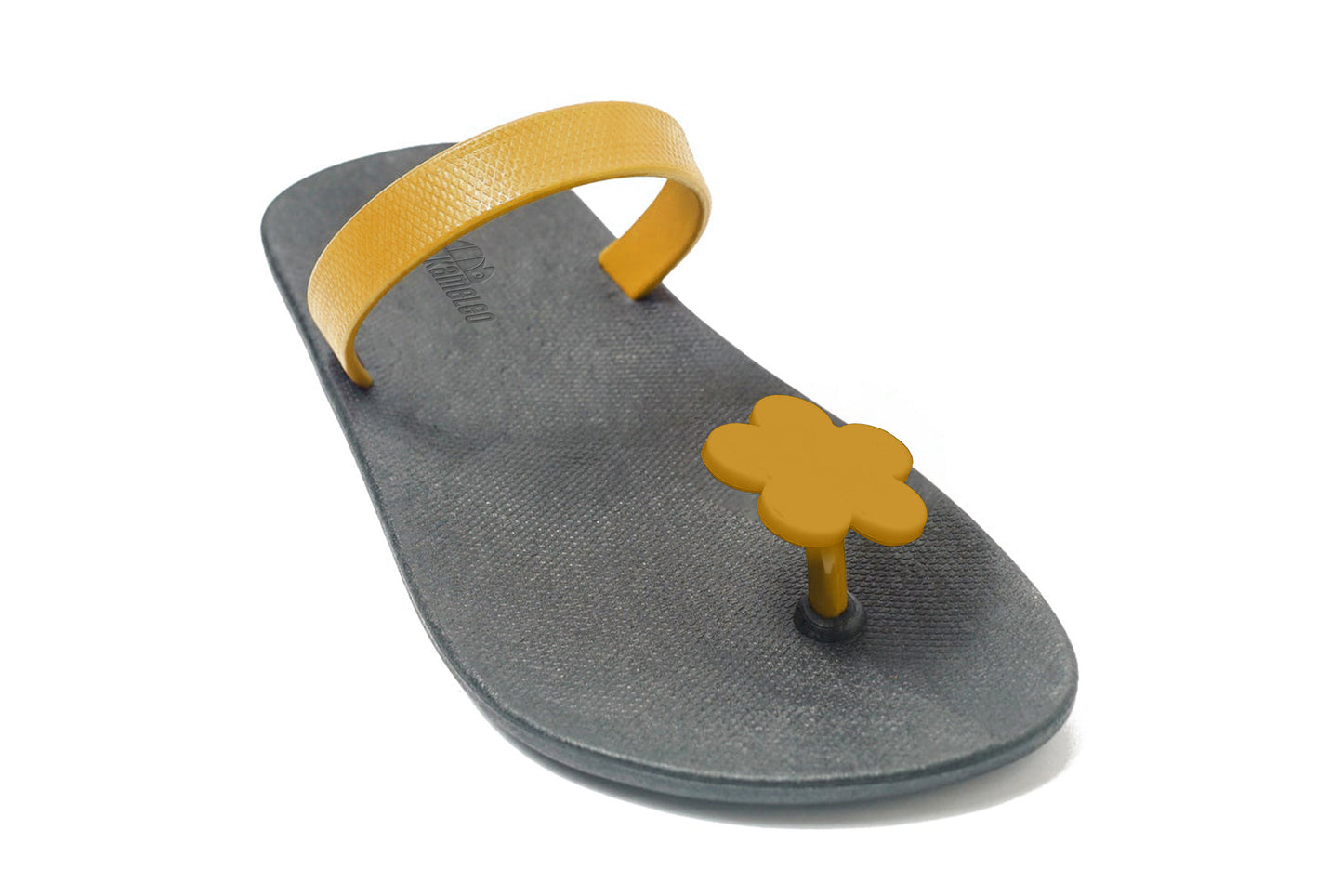Poppi Flora Black Sole Caramel Strap