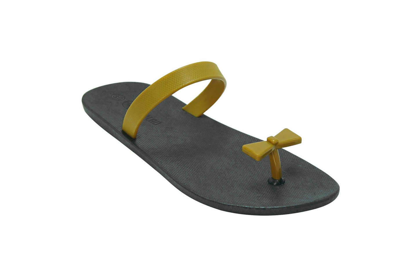 Poppi Bow Black Sole Caramel Strap