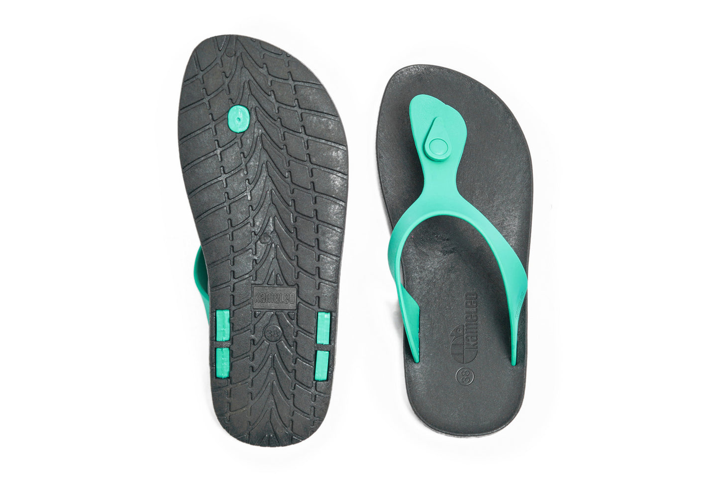 Candy Black Sole Green Strap