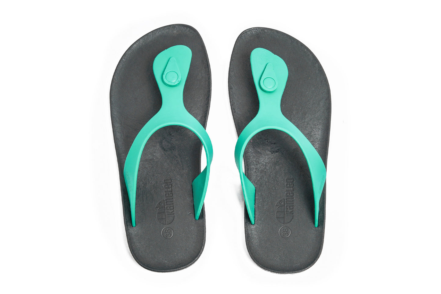 Candy Black Sole Green Strap