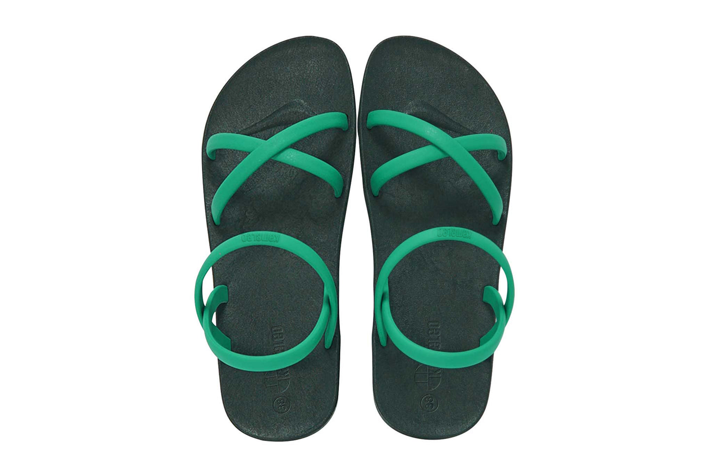 Cross Slim Black Sole Green Strap