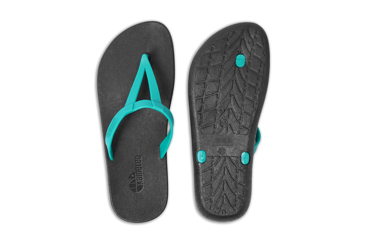 Eiffel Black Sole Green Strap
