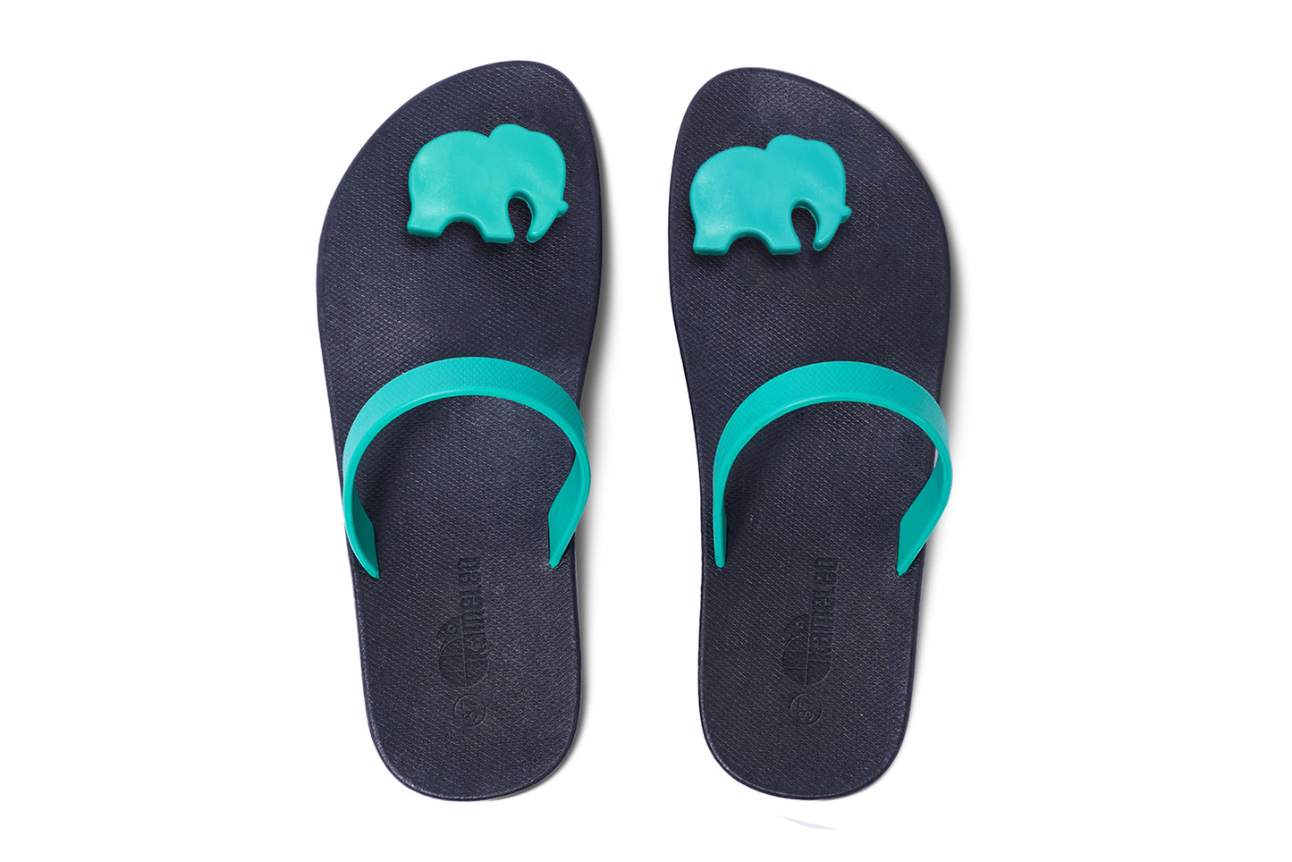 Poppi Ellie Black Sole Green Strap