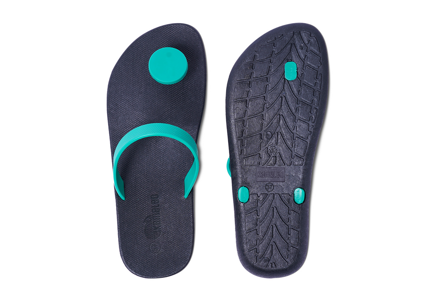 Poppi Dot Black Sole Green Strap