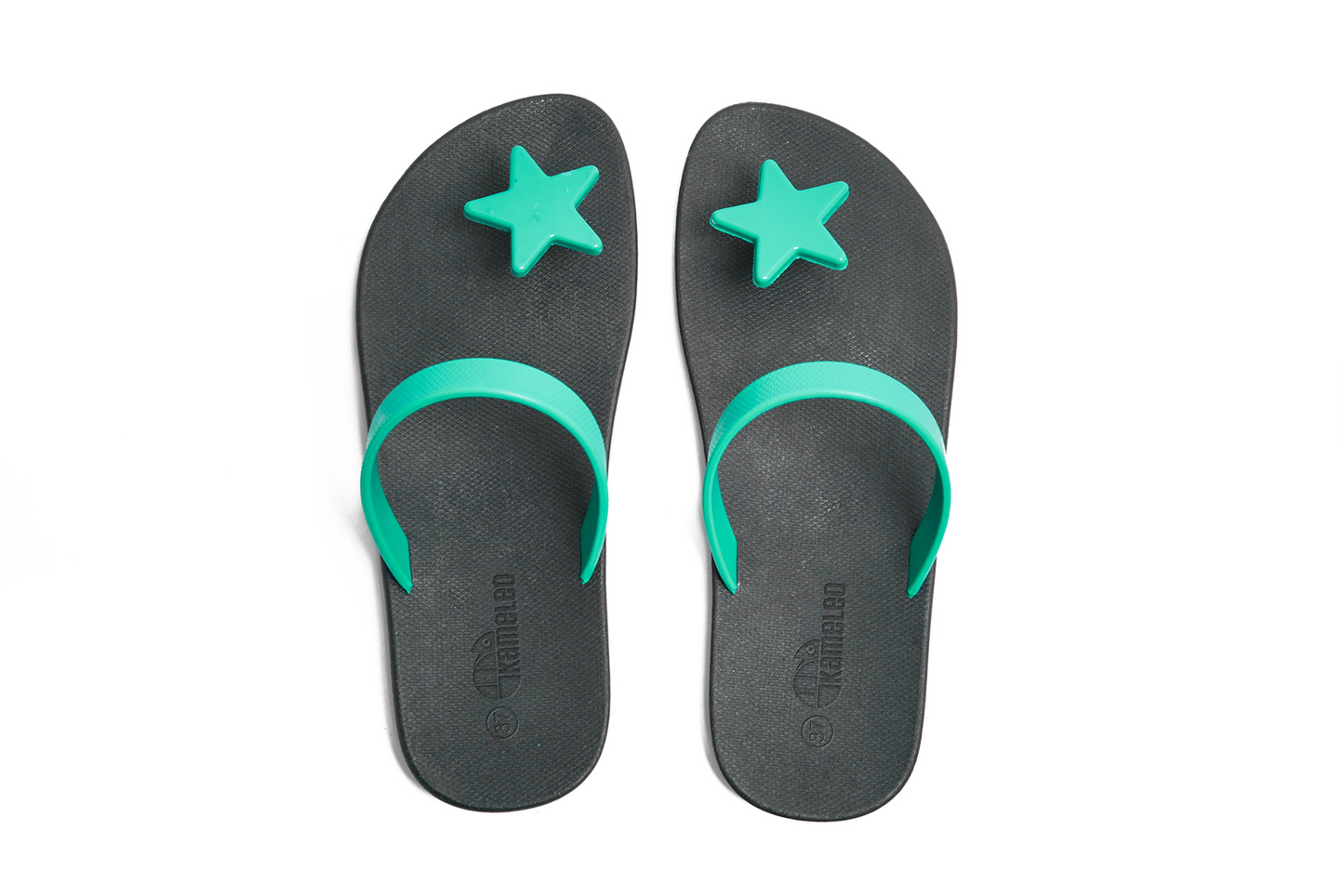 Poppi Star Black Sole Green Strap