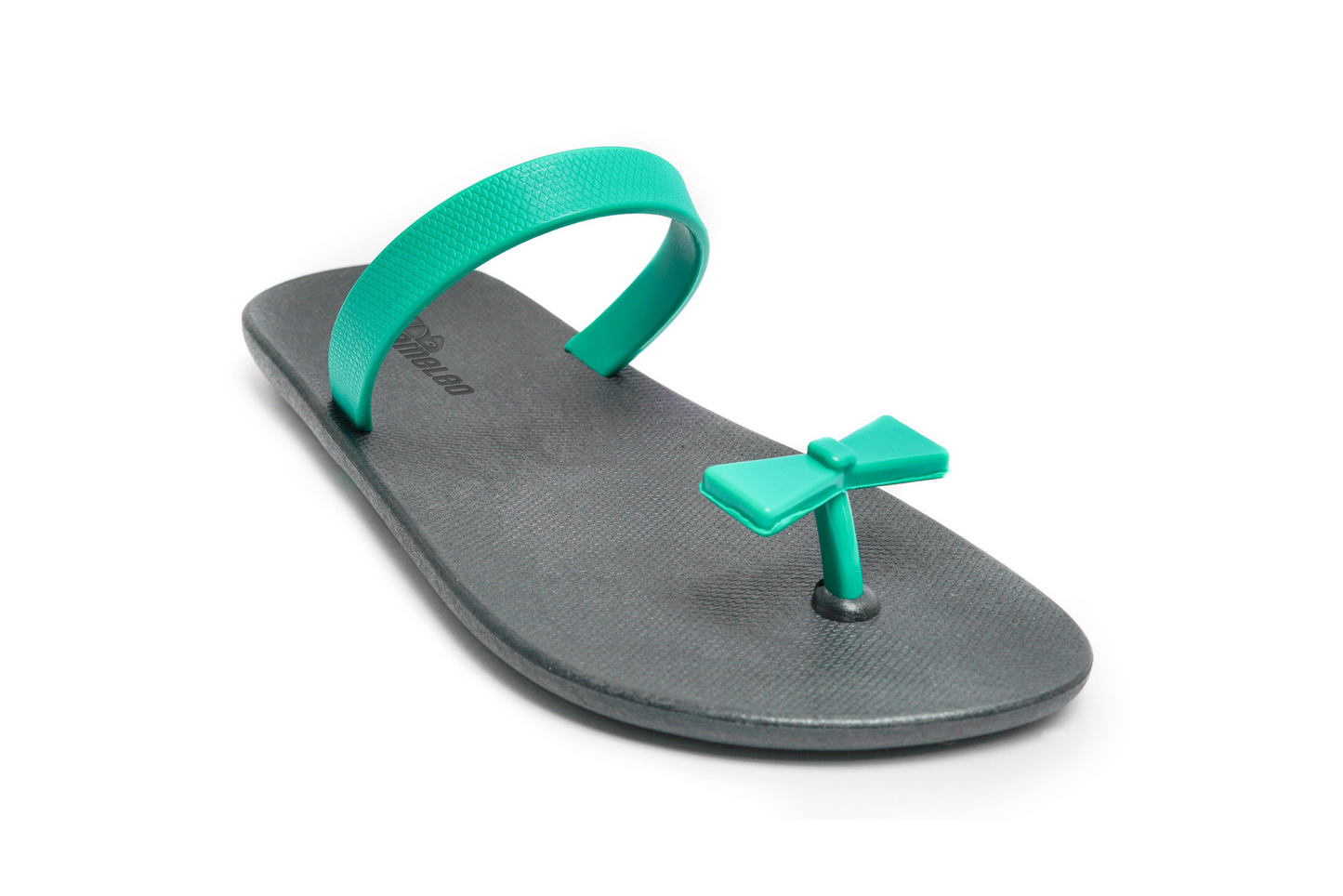 Poppi Bow Black Sole Green Strap