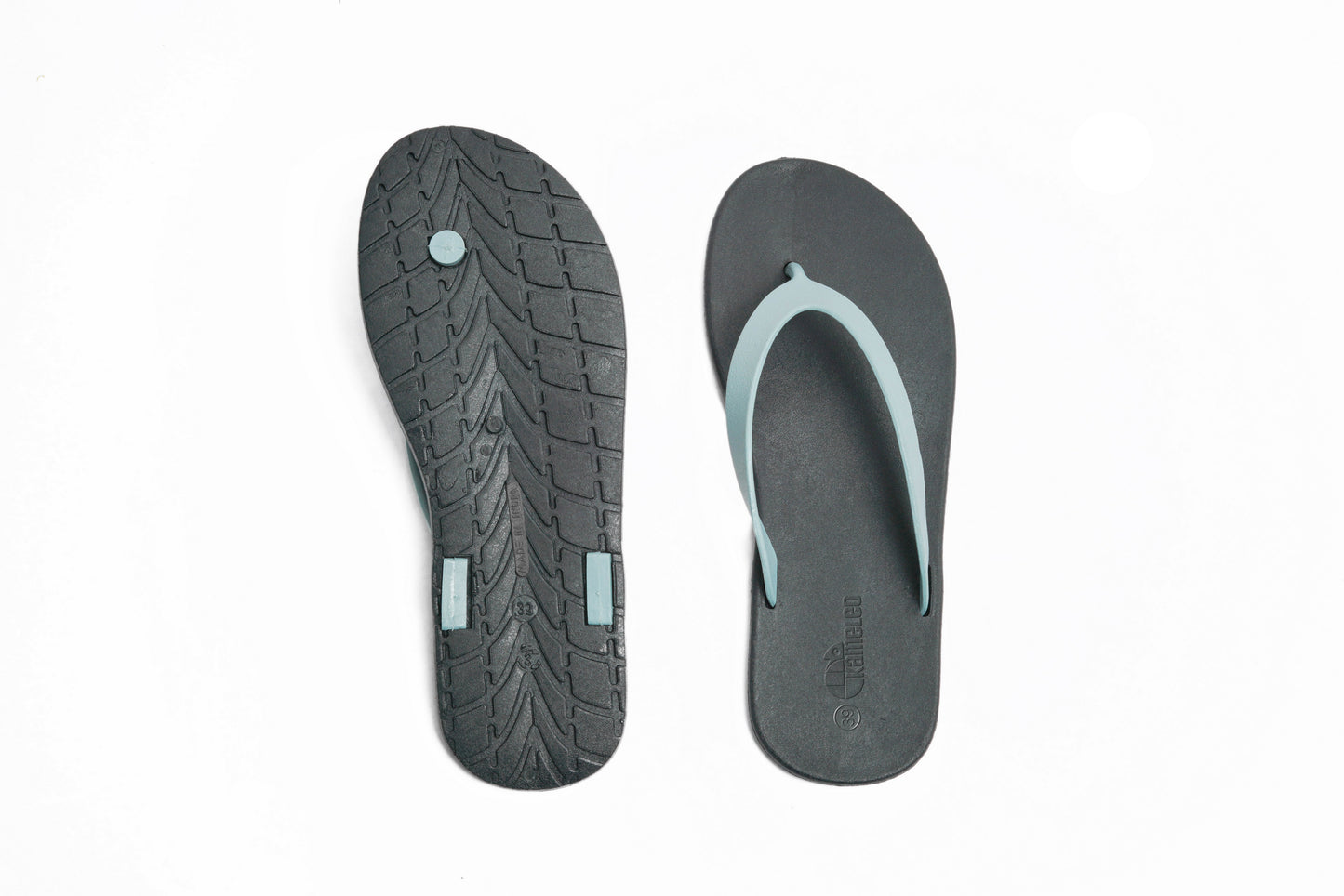 Flippy Black Sole Grey Strap