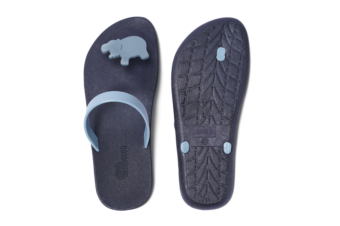 Poppi Hippo Black Sole Grey Strap