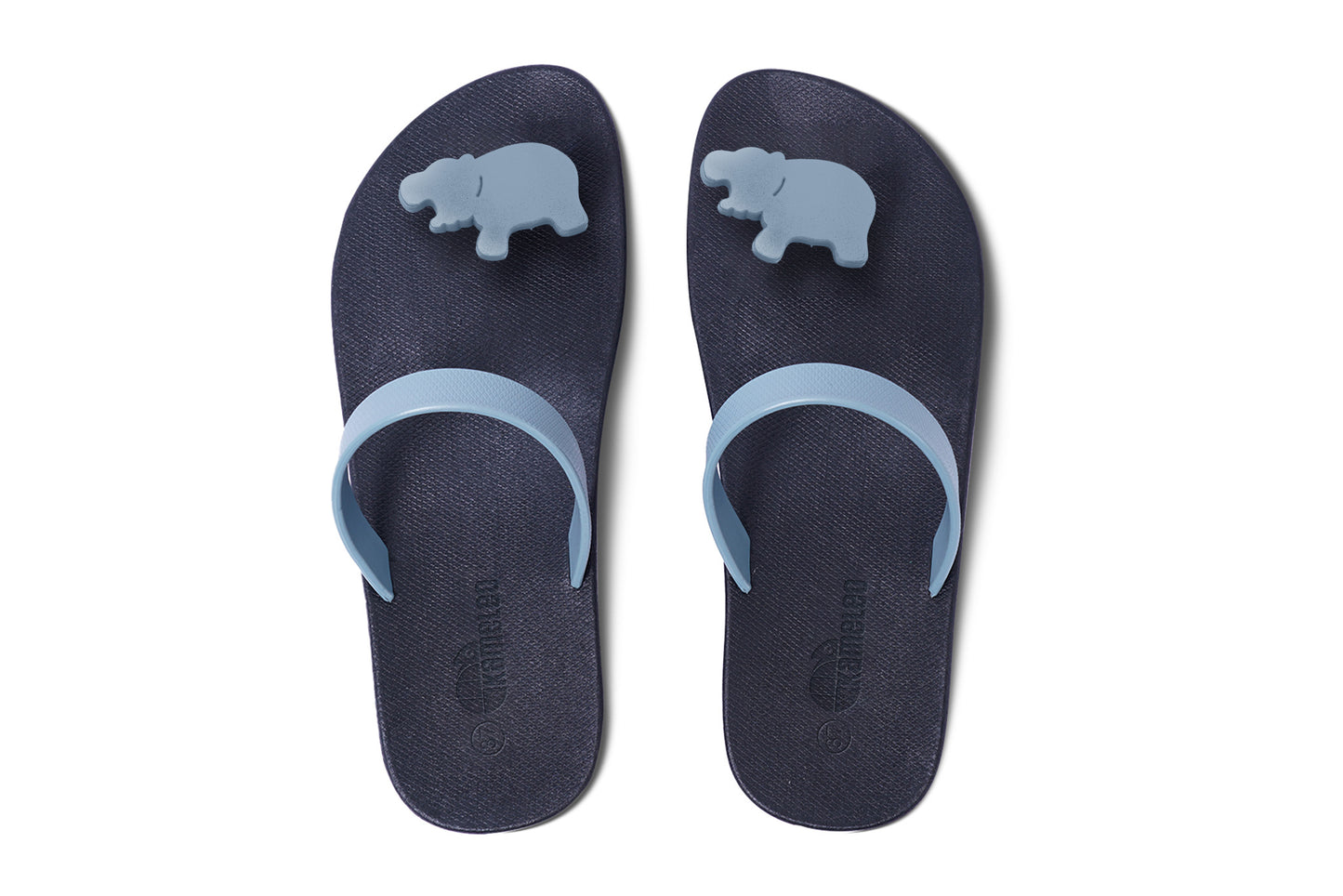 Poppi Hippo Black Sole Grey Strap