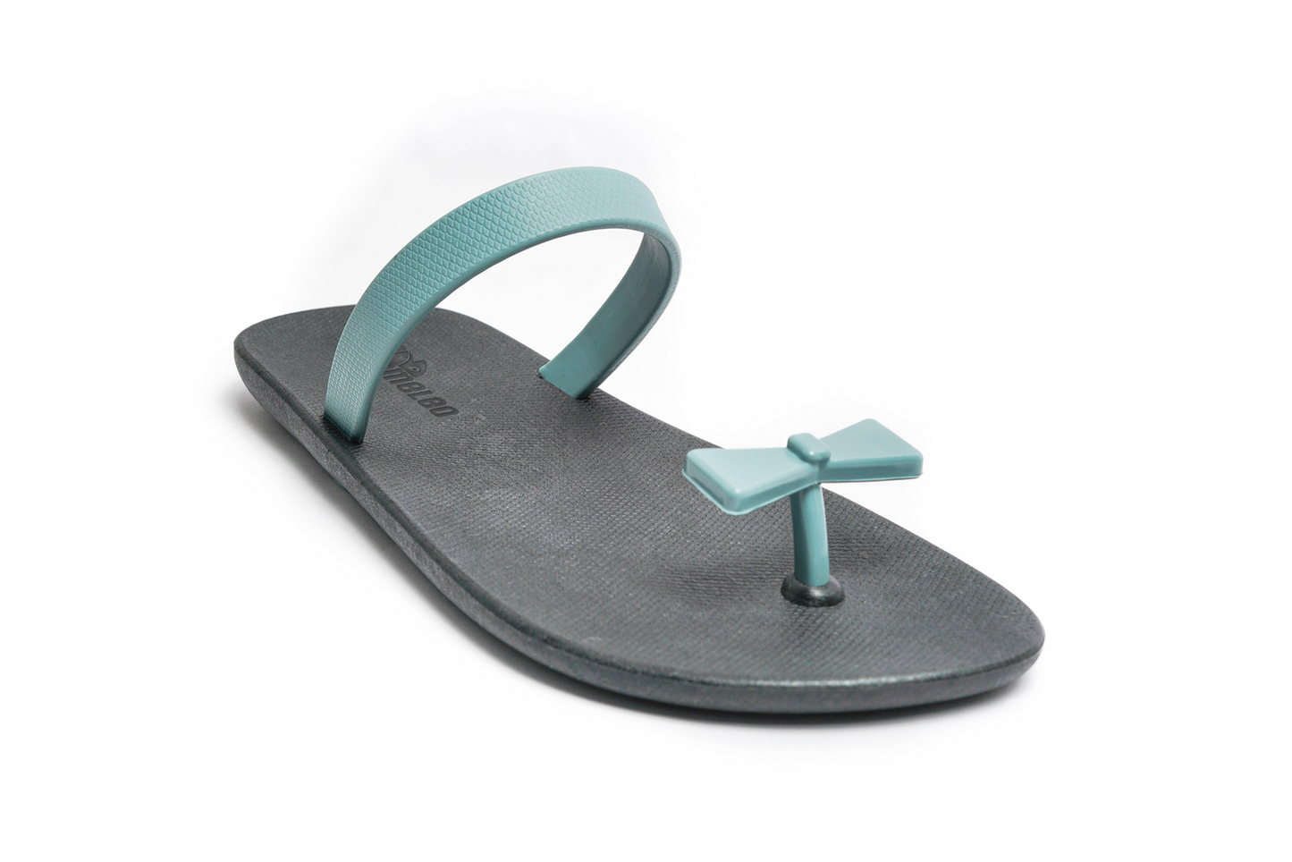 Poppi Bow Black Sole Grey Strap