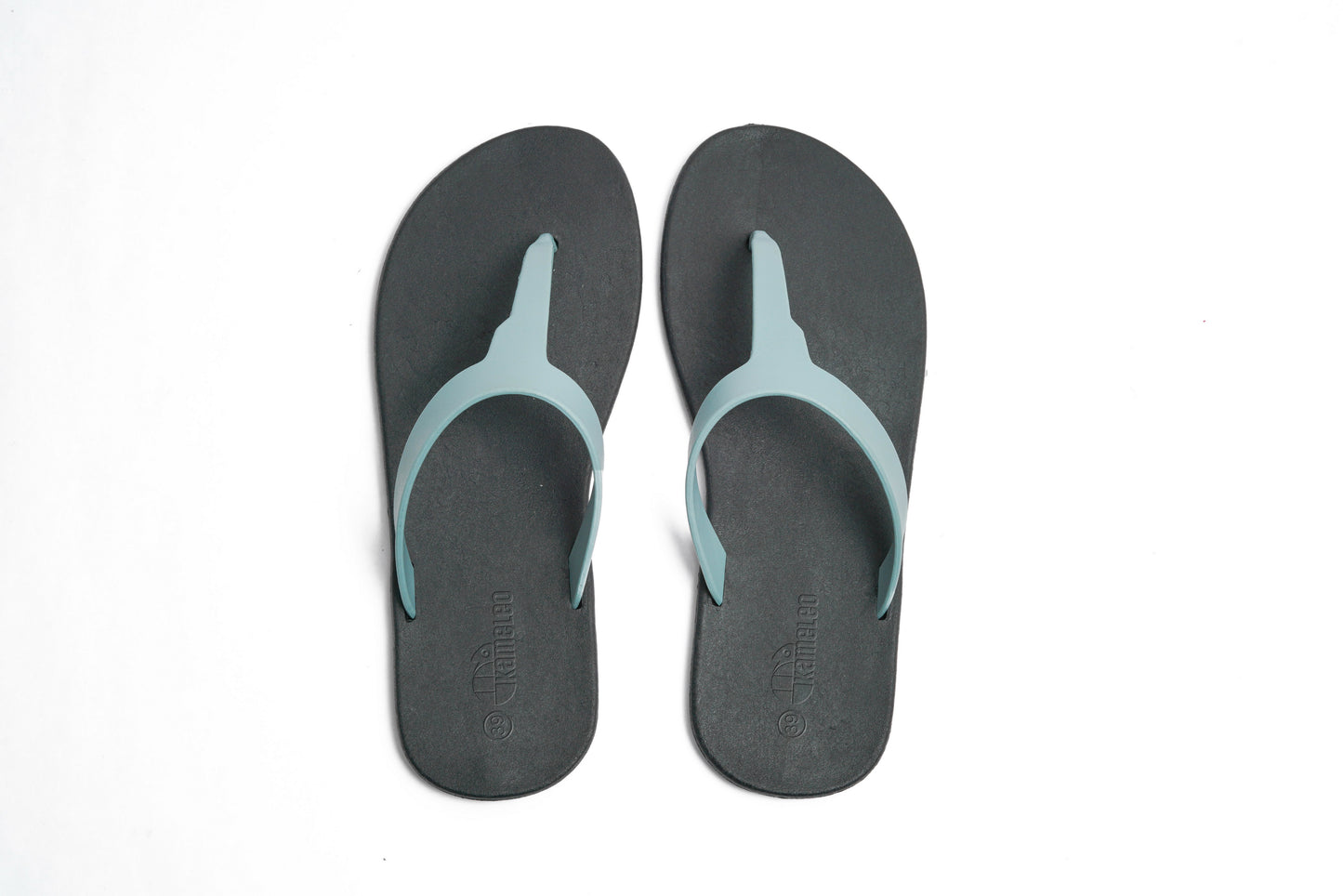 Thongs Black Sole Grey Strap