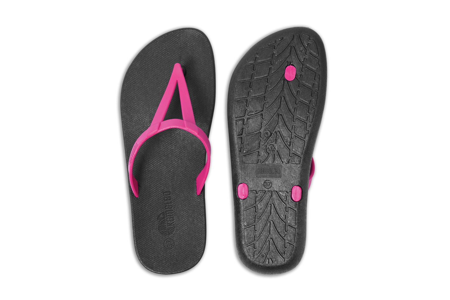 Eiffel Black Sole Pink Strap
