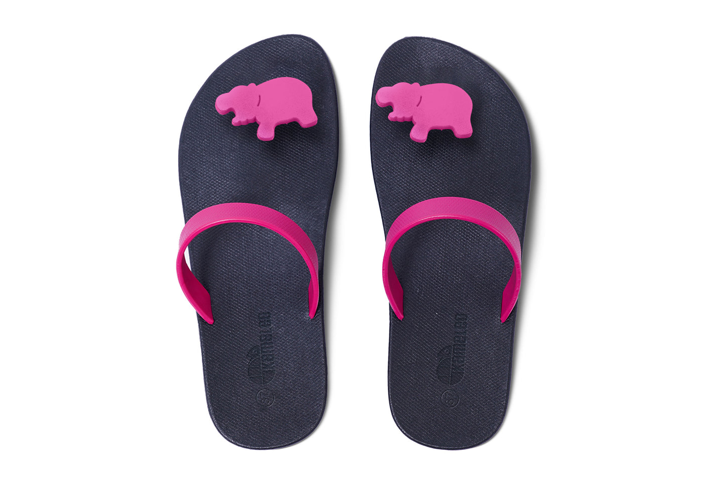 Poppi Hippo Black Sole Pink Strap