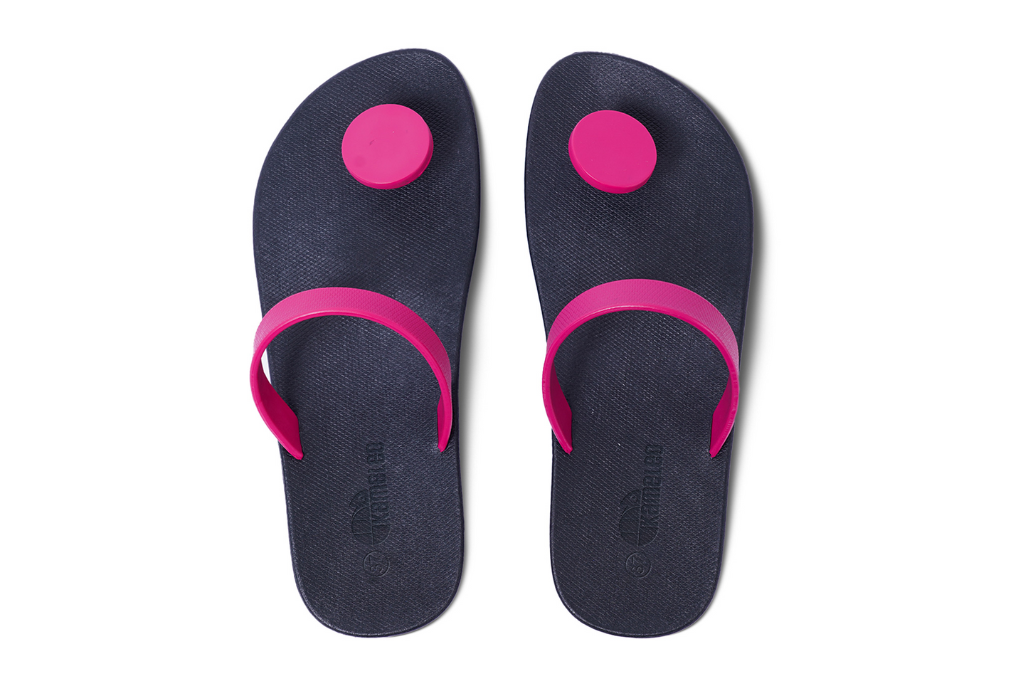 Poppi Dot Black Sole Pink Strap