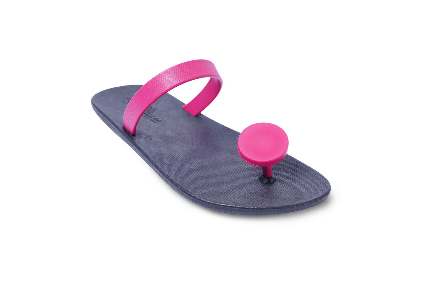 Poppi Dot Black Sole Pink Strap