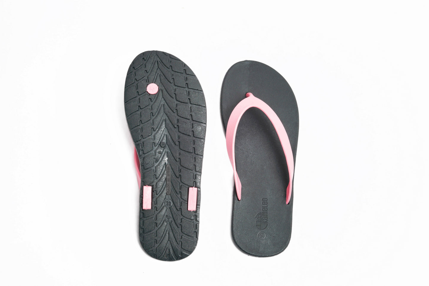 Flippy Black Sole LightPink Strap