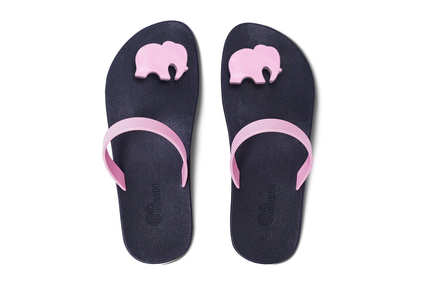 Poppi Ellie Black Sole LightPink Strap