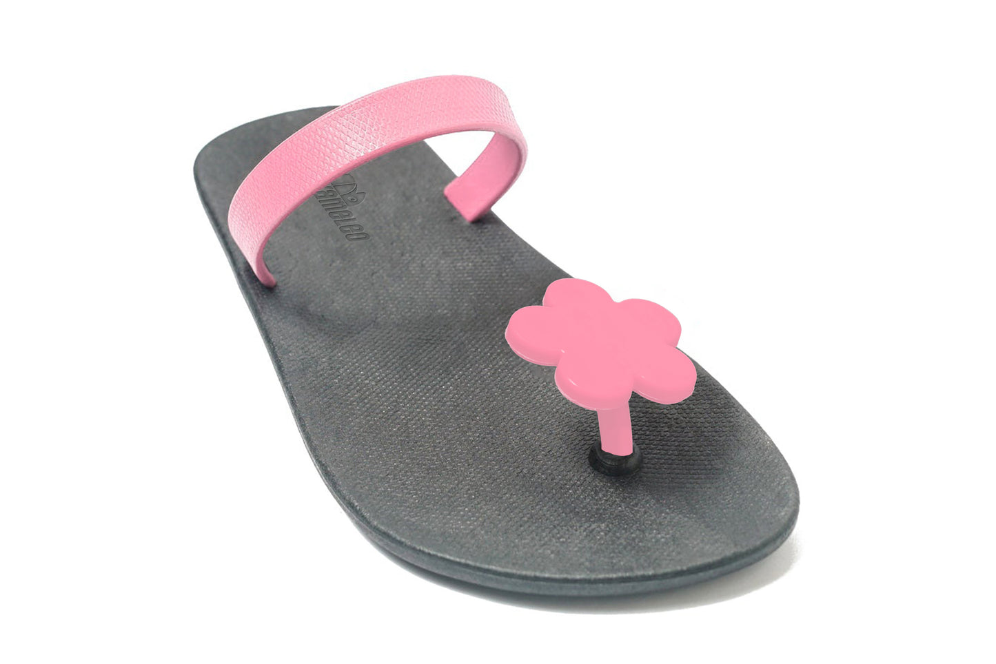 Poppi Flora Black Sole LightPink Strap
