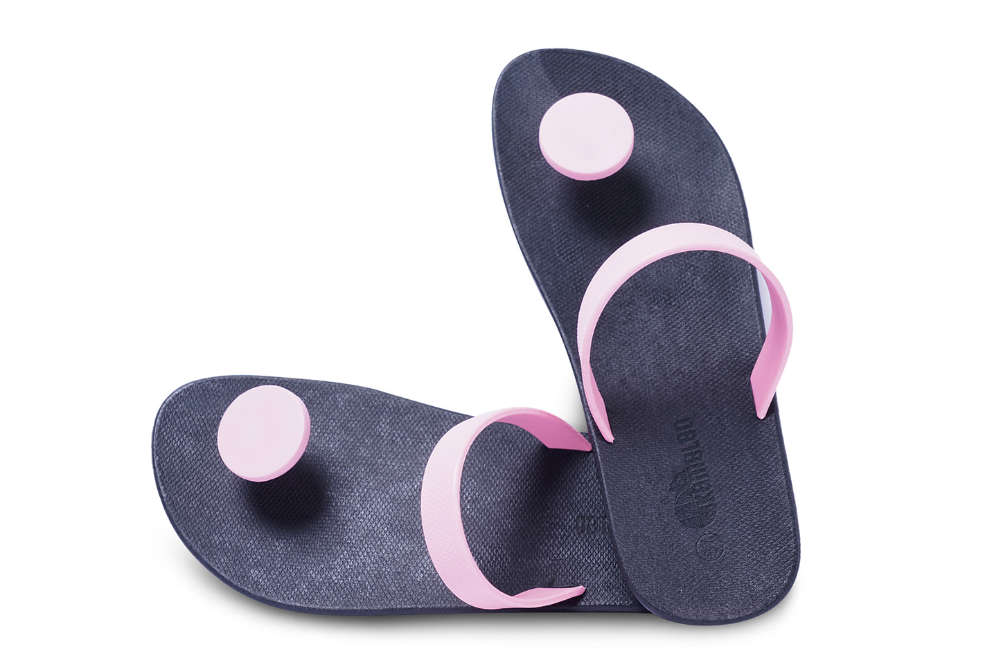 Poppi Dot Black Sole LightPink Strap