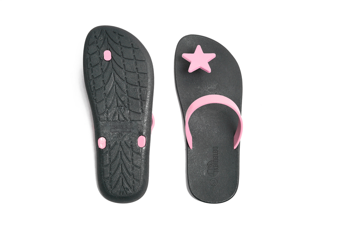 Poppi Star Black Sole LightPink Strap