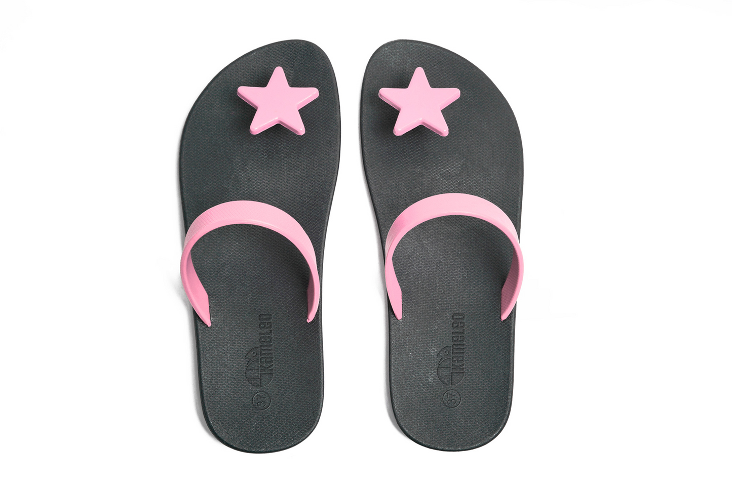 Poppi Star Black Sole LightPink Strap