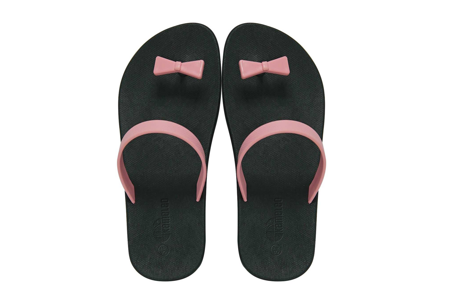 Poppi Bow Black Sole LightPink Strap