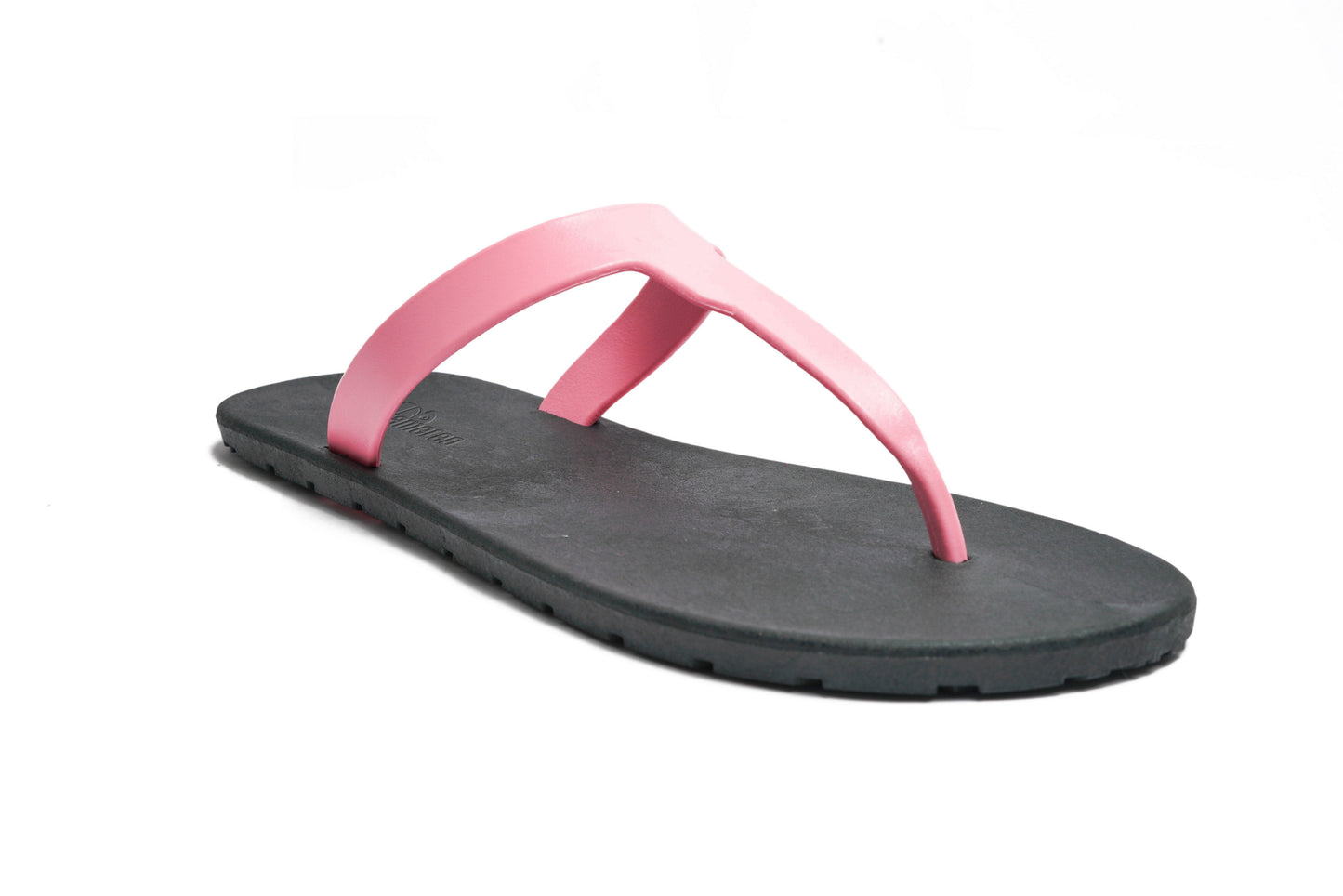 Thongs Black Sole LightPink Strap