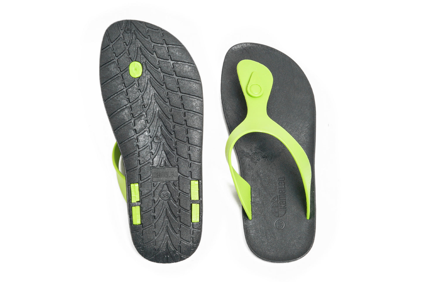 Candy Black Sole Lime Strap