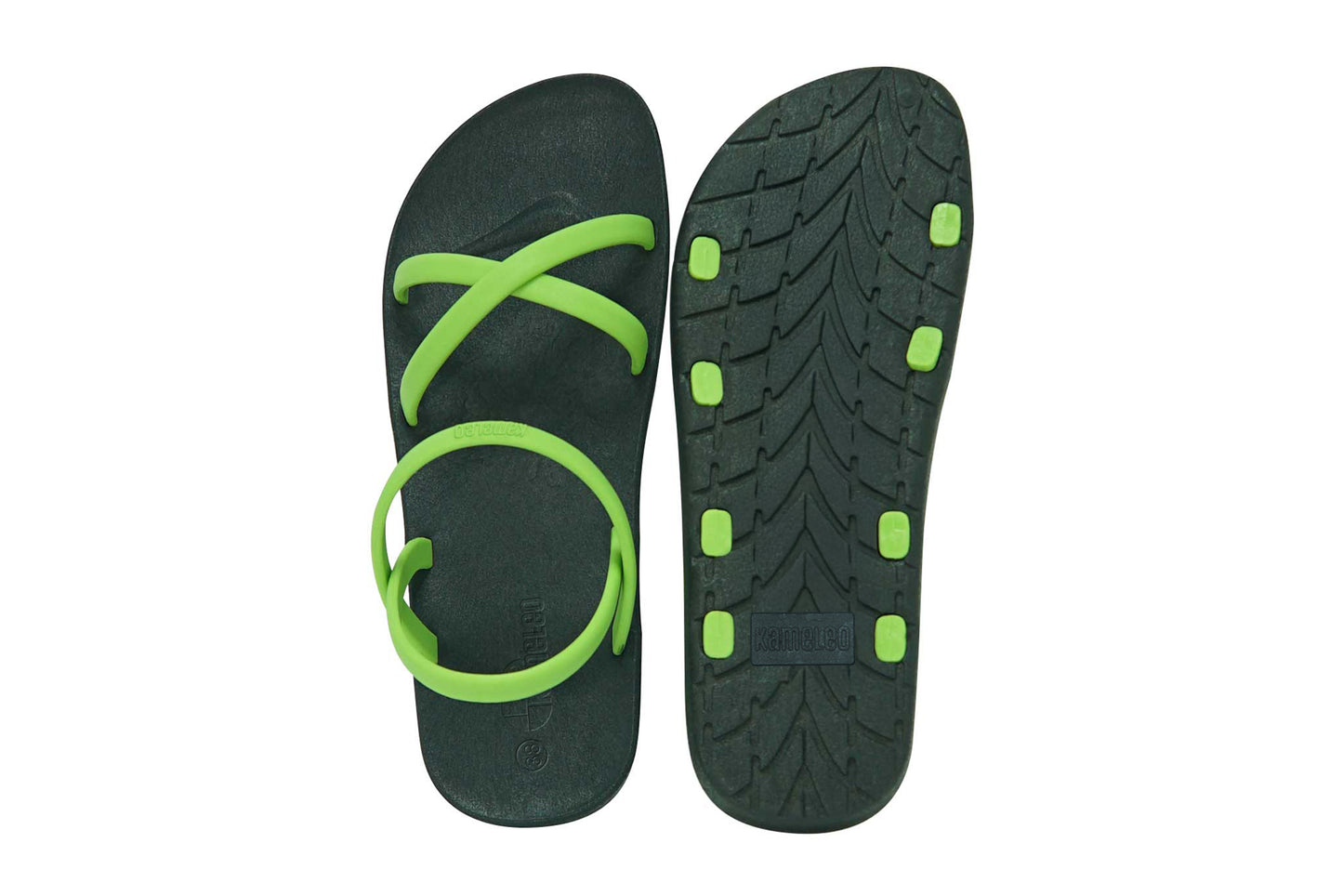 Cross Slim Black Sole Lime Strap